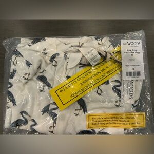 NWT Kate Quinn The Woods Long Sleeve Convertible Zippy PJ in Heron sz 3T